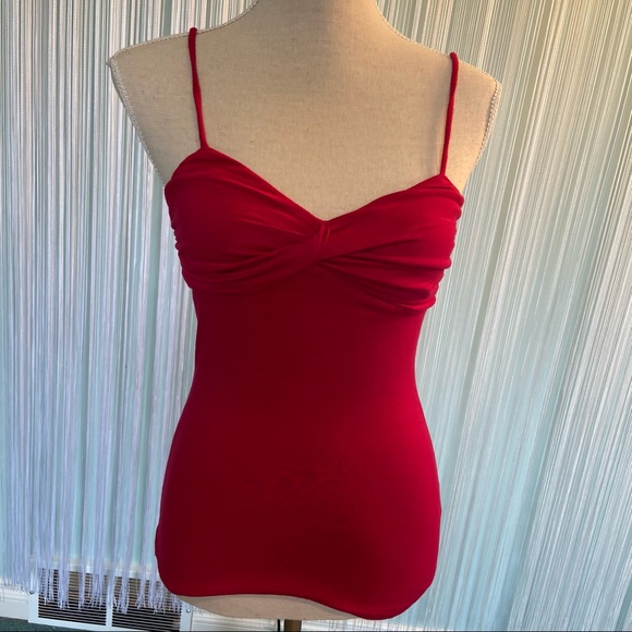 Red Padded Open Back Tank Top NWT Size XS - Picture 5 of 13